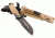 StatGear Surviv-All Outdoor Knife with Firestarter, Sharpener and Cord Cutter, Brown 99416