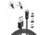 Statik Statik 360 Universal Charge Cable w/ 3 Rotating Magnetic Connectors, 3ft/1M, Black, PUP-0132