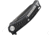 Stedemon BG01 Linerlock Folding Knife, 4.5in Closed, 3.5in Black Stonewash 12C27 Sandvik SS Drop Point, Black Textured G10 Handle, Pocket Clip, Black, BG0105