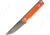 Stedemon BP02 Linerlock Folding Knife, Bp02 Linerlock, 4.25in Closed, 3.5in Black Stonewash 440C SS Drop Point, Orange G10 Handle, Thumb Stud, Pocket Clip, Orange, BP02ORGS