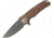 Stedemon DSG Linerlock Brown Smoke Folding Knife,3.625in,Drop Point,Orange,G10 Handle STEDSG04