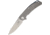 Stedemon ZKC C01 Framelock Stonewash Folding Knife,4in,S35VN Steel,Standard Edge,Stonewash,Titanium Handle STEZKCC01S