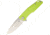 Stedemon ZKC C02 Linerlock Green Folding Knife,3.88in,440C Steel,Standard Edge,Drop Point,Satin,Green,G10 Handle STEZKCC023