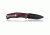 Steel Will Gekko Drop Point Folding Blade 8.98 in OAL, Maroon 1505