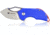 Steel Will Kobold Folding Knife, 1.75in, D2, Drop Point, Satin Blade, G10 Anodized Handle, Blue, SWF66-14