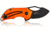 Steel Will Kobold Folding Knife, 1.75in, D2, Drop Point, Stonewashed Black Blade, G10 Anodized Handle, Orange, SWF66-22