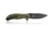 Steel Will Lanner Folding Knife, 3.75in D2 Steel Blade, Black Coated, Green Handle F35-33