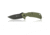 Steel Will Plague Doctor Folding Knife, 3.4in, D2 Steel, G10 Handle, Black Stonewash Finish, Black/Green F16M-33