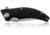 Steel Will Sargas Folding Knife, 3.25in, D2, Clip Point, Satin Blade, G10 Anodized Handle, Black, SWF60-10
