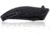 Steel Will Sargas Folding Knife, 3.25in, D2, Clip Point, Stonewashed Black Blade, G10 Anodized Handle, Black, SWF60-08