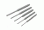 Steelex Plus 5 Pc. Centerless Pin Punch Set D2261