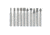 Steelex Plus Diamond Grit Burr Set, 150 Grit, 10 pc., 1/4in. Shank D2470