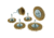 Steelex Plus 6 pc. Brass Coated Wire Brush Set D2290