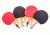 Stiga Table Tennis Performance Player Sets, 4 Player Set, Red &amp; Black T1364