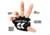 STKR Concepts Tough Skin- Palm Protective Gloves, Black, Small/ Medium, 00117
