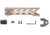 STNGR HWK M-Lok Free Float Handguard, AR15/M4, 10in, Cerakote, Magpul FDE, 10HM-FDE