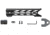 STNGR HWK M-Lok Free Float Handguard for AR15/M4, Anodized Black, 10 in, 10HM