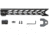 STNGR HWK M-Lok Free Float Handguard for AR15/M4, Anodized Black, 15 in, 15HM