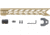 STNGR HWK M-Lok Free Float Handguard for AR15/M4, Cerakote FDE, 15 in, 15HM-FDE