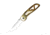 Stone River Gear Ceramic Folding Knife, Lock w/Pocket Clip, Gold/White, 6.5 SRG5GTW