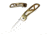 Stone River Gear Ceramic Folding Knife, Lock w/Pocket Clip, Gold/White, 6.5 SRG5GTW
