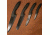 Stone River Gear Ceramic Paring Utility Santoku Chef Knife with Acrylic Counter Top Holder, Black, 6.75, 6.0, 5.0, 3.0 SRG43CKBH