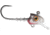Storm 360GT Swimmer Jig Head, Fits 3.5in Body Length, 1/8oz Jig, #2/0 VMC Coastal Black Hook, Smokin Ghost, SJS35SGH-18J