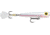 Storm Rattlin Chug Bug Topwater Popper, 3-1/4in, 3/8oz, Bleeding Pearl, CB081307