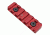 Strike Industries Link Rail Section 6 Slots Fits Most Keymod and M-LOK Version Mounting Surfaces, Red SI-Link-RS-6-RED