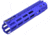 Strike Industries Mega Fins XL Handguard Rail, w/Mlok, Blue, 10in, SI-MEGAFINS-XL-MLOK-10-BLU