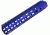 Strike Industries Mega Fins XL Handguard Rail, w/Mlok, Blue, 12in, SI-MEGAFINS-XL-MLOK-12-BLU