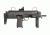 Strike Industries MP7 Backup Sight Top Rail with Anodized Aluminum, Black SI-MP7-BUSR