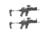 Strike Industries Polymer Backup Sights, Black, SI-SPBUS