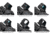 Strike Industries Strike ASM Ring Cap Multi-Optic Mount System, Black, SI-STRIKE-ASM-OM
