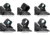 Strike Industries Strike ASM Ring Cap Multi-Optic Mount System, Black, SI-STRIKE-ASM-OM
