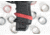 Strike Industries Strike Tactical Rubber Band - 34mm, 5-pack, Red, One Size, SI-BANGBAND-34MM-RED