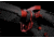 Strike Industries Ultralight Multi-Function Red End Plate w/ Anti-Rotation Castle Nut in Black, SI-AR-UL-MFEP&amp;ACN-RED