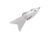 Strike King Bitsy Pad Swimbait, Pearl, 1/4oz, BPAD-84