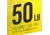 Strike King Contra Braid Fishing Line, 50lb Test, 150-Yards, Hi-Vis Yellow, LPB150-50Y