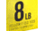 Strike King Contra Braid Fishing Line, 8lb Test, 150-Yards, Hi-Vis Yellow, LPB150-8Y