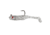 Strike King Homing Minnow Softbait, 3 pack, 2.5in, 1/4oz, Carolina Chrome, 12-36126