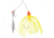 Strike King Promo Spinnerbait Colorado/Willow, Chartreuse/White, 1/8 oz, 1 Pack, MAPRO18CW-3