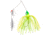 Strike King Promo Spinnerbait Colorado/Willow, Limetreuse, 1/8 oz, 1 Pack, MAPRO18CW-93