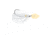 Strike King Thunder Cricket Gold Fishing Lure, Vibrating Swim Jig, White, 5/8oz, TCGVSJ58-10, TCGVSJ58-10