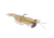 Strike King Tidal Shrimp Fishing Lure, Pre-rigged Soft Plastic Shrimp Bait, Durable Mesh Tail, 2/0 Single Hook, 3 1/2in, 1/4oz, Gold Rush, PRSSW3-519