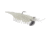 Strike King Tidal Shrimp Fishing Lure, Pre-rigged Soft Plastic Shrimp Bait, Durable Mesh Tail, 2/0 Single Hook, 3 1/2in, 1/4oz, Nite Glow, PRSSW3-694