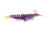Strike King Tidal Shrimp Fishing Lure, Pre-rigged Soft Plastic Shrimp Bait, Durable Mesh Tail, 2/0 Single Hook, 3 1/2in, 1/4oz, Purple Firetiger, PRSSW3-516