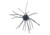 Strike King Tumbleweed Salted Softbait, 4 pack, 3in, Black/Blue, 12-36259