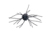 Strike King Tumbleweed Salted Softbait, 4 pack, 3in, Black/Blue, 12-36259
