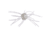 Strike King Tumbleweed Salted Softbait, 4 pack, 3in, Pearl Flash, 12-36255